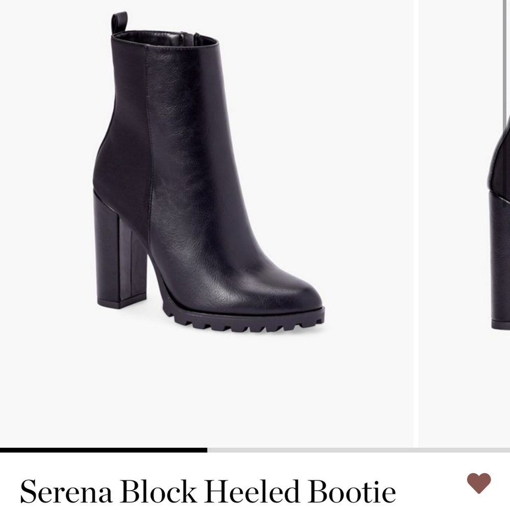 SOLD - Black bootie . Size 8
